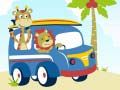 Permainan Haiwan Comel Dengan Kereta: Cari Perbezaannya talian