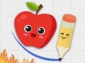 Permainan Pembuangan Buah: Lukis Garisan talian