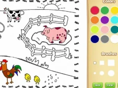 Permainan Buku pewarna pertanian untuk kanak-kanak talian