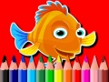 Permainan Kembali ke Sekolah: Buku Mewarna Ikan talian