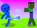 Permainan Melarikan Diri dari Zombie Stickman talian