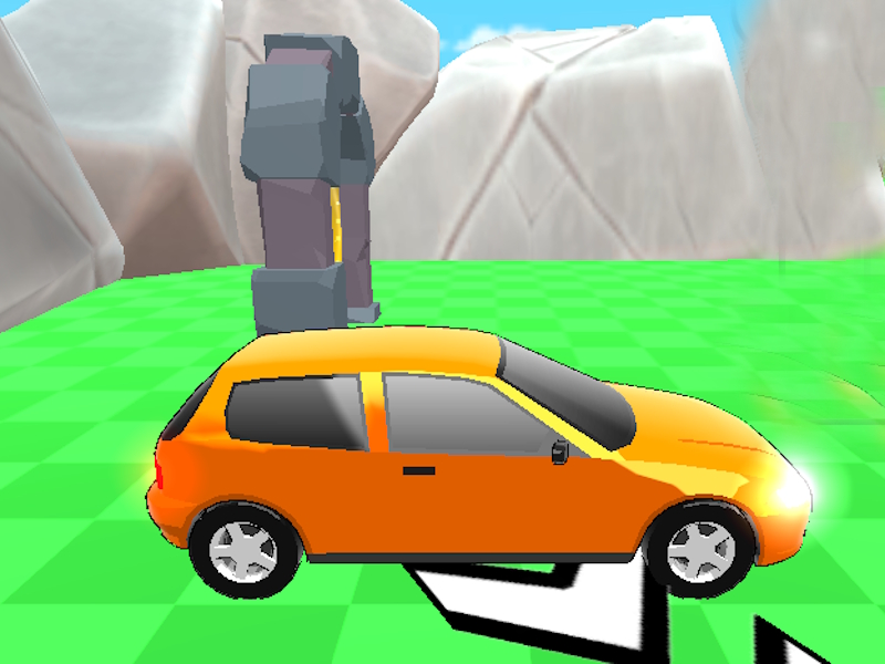 Permainan Obby: Latihan dengan kereta talian