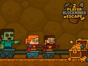 Permainan 2 pemain blockminer melarikan diri talian