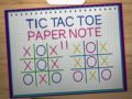 Permainan Tic Tac Toe Nota Kertas 2 talian