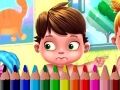 Permainan Kembali ke Sekolah: Buku Mewarna untuk Bayi talian