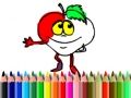 Permainan Kembali ke Sekolah: Mewarna Buah talian