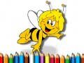 Permainan Kembali ke Sekolah: Buku Mewarna Bee talian