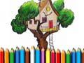 Permainan Buku Mewarna Rumah Pokok talian