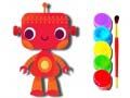 Permainan Kembali ke Sekolah: Buku Mewarna Robot talian