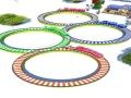 Permainan Lumba Keretapi Lowpoly talian