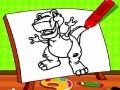 Permainan Mewarna Dinosaur yang Mudah untuk Kanak-kanak talian