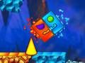 Permainan Geometri Neon Dash Pelangi talian