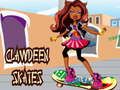 Permainan Clawdeen bermain papan selaju talian