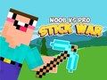 Permainan Noob vs Pro Perang Tongkat talian