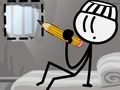 Permainan Dop Stickman Melarikan Diri dari Penjara talian