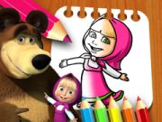 Permainan Buku Mewarna Masha dan Beruang talian Permainan Buku Mewarna Masha dan Beruang talian