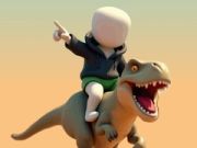 Permainan Stickman. Arena Dinosaur talian