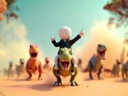 Permainan Stickman: Arena Dinosaur talian