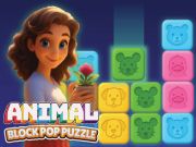 Permainan Teka -teki pop blok haiwan talian