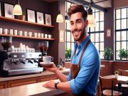 Permainan Simulator perniagaan pemilik kafe talian