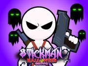 Permainan Stickman Halloween bertahan talian