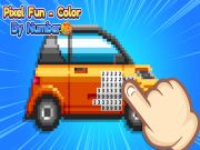 Permainan Warna pixel yang menyeronokkan mengikut nombor talian