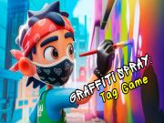 Permainan Tag grafiti: lukisan semburan talian