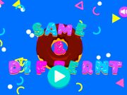 Permainan Donat yang sama & berbeza talian