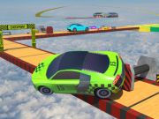 Permainan Sky mustahil trek kereta memandu kereta talian