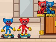Permainan Hugli Wugli Merah dan Biru talian