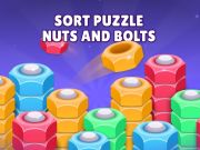 Permainan Susun kacang dan bolt teka -teki talian