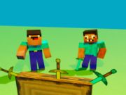 Permainan Noob vs pro tetapi pisau memukul minecraft talian