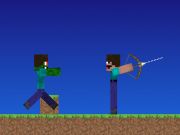 Permainan Noob vs pro tetapi pemanah minecraft talian