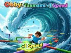 Permainan Obby: Tsunami +1 kelajuan talian