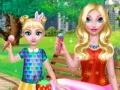 Permainan Hari Musim Panas Ibu dan Anak Perempuan talian