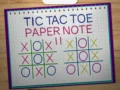 Permainan Tic Tac Toe Nota Kertas 2 talian