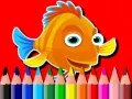 Permainan Kembali ke Sekolah: Buku Mewarna Ikan talian