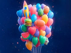 Permainan Gabungkan 3D- Padankan 3 Belon talian
