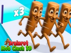 Permainan Brainrot Mob Clash 3D talian