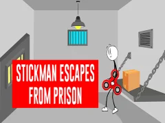 Permainan Stickman melarikan diri dari penjara talian