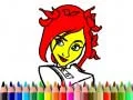 Permainan Kembali ke Sekolah: Mewarna Gadis Comel talian