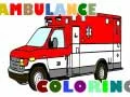 Permainan Muka surat mewarna trak ambulans talian