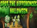 Permainan Cari perbezaan: Halloween talian