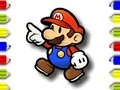 Permainan Kembali ke Sekolah: Mewarnakan Mario talian