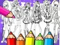 Permainan Buku Mewarna Monster High talian