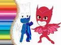 Permainan Buku Mewarna PJ Masks talian Permainan Buku Mewarna PJ Masks talian