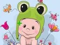 Permainan Perbezaan Bayi Comel talian