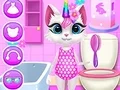 Permainan Penjagaan Harian Kucing Unicorn talian Permainan Penjagaan Harian Kucing Unicorn talian