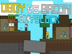 Permainan Obby vs Bacon: MCSkyblock talian Permainan Obby vs Bacon: MCSkyblock talian