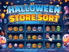 Permainan Pengisihan Kedai Halloween talian Permainan Pengisihan Kedai Halloween talian